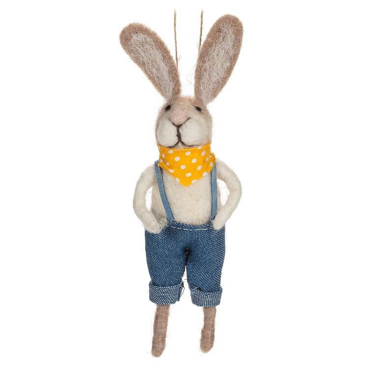 Rabbit in Overalls: Blue