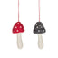 Mushroom Ornament: Red