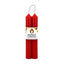 Red Beeswax Candle Pair